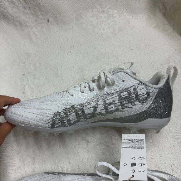 Adidas Adizero Spark Mens Size 13 Molded Football Cleats White Silver GY4521 New